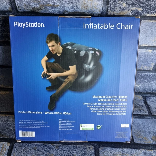 PLAYSTATION CONTROLLER INFLATABLE Chair gaming room christmas gift