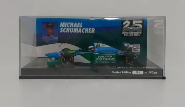 Die Cast 1:43 Modell Auto MINICHAMPS F1 Benetton Ford Schumacher 1994 Statisch