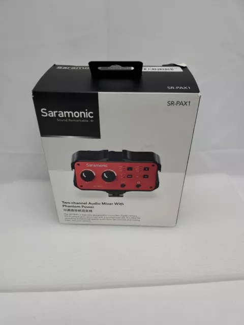 Saramonic SR-PAX1 2-Channel Audio Mixer & Phantom Power