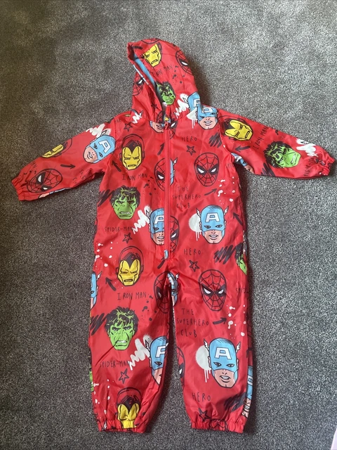 GEORGE RAIN SUIT 18 months 1.5 years 2 years boy girl cars