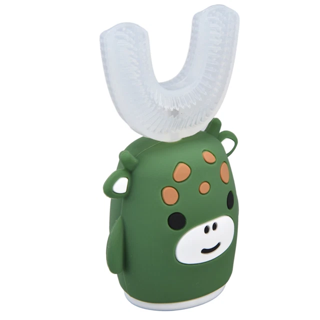 Cepillo de dientes eléctrico en forma de U para niños pequeños cepillo de dientes suave automático
