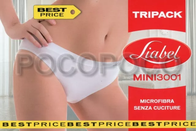 3 Slip Mini Donna Microfibra Liabel Art. 3001