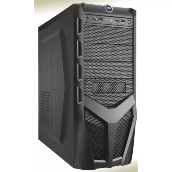 CASE PER PC ATX CON ALIMENTATORE 500W VENTOLA 12cm 4 USB+AUDIO FRONTALI CASF06