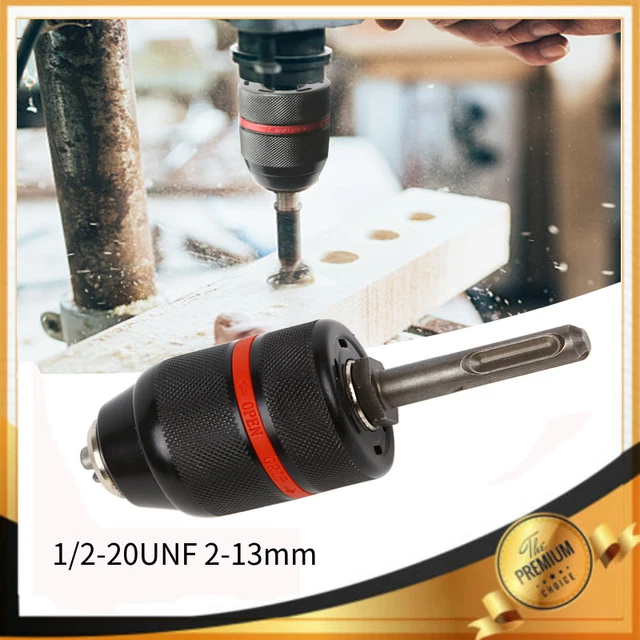 13mm Keyless Drilling Chuck SDS Adapter For Drill Makita Dewalt Bosch 1/2-20UNF