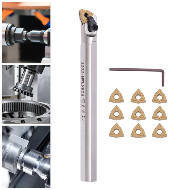 3/4& LATHE INTERNAL Boring Bar Turning Tool Holder + Indexable Carbide