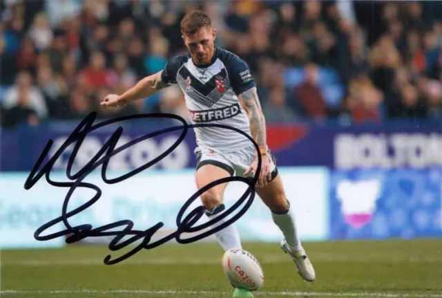 Marc Sneyd Hand Signed England 6x4 Photo Rugby League Autograph 7