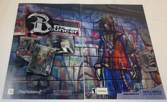2001 two page video game ad ~ THE BOUNCER