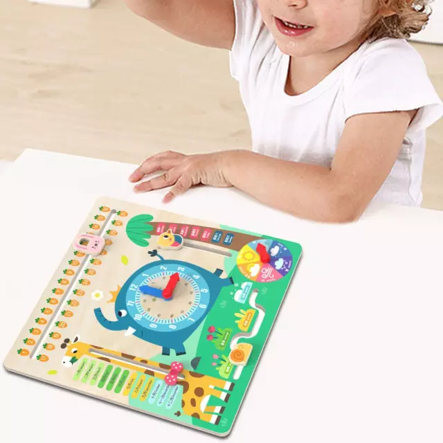 Calendario per bambini Orologio didattico Divertente giocattolo Montessori