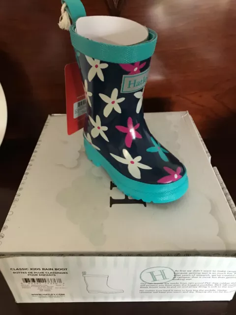 Hatley Graphic Flowers Childrens Rain Boots