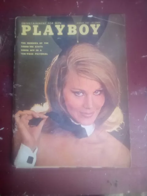 Playboy Magazine March 1967 Sharon Tate with cenerfold