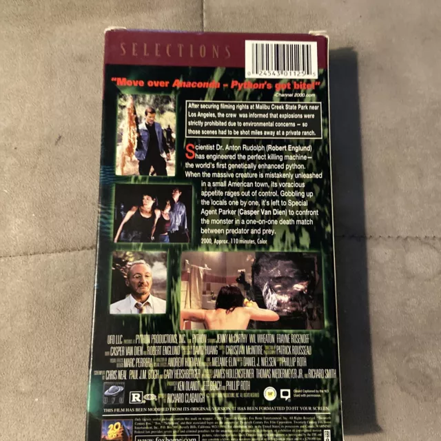 PYTHON VHS MOVIE 2001 Vintage $6.88 - PicClick