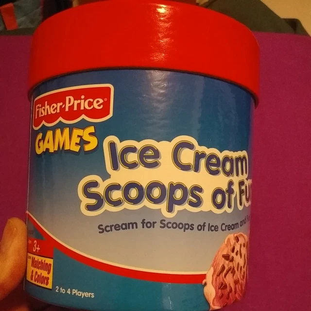 VINTAGE 2000 FISHER Price Ice Cream Scoops Of Fun Game, Ages 3