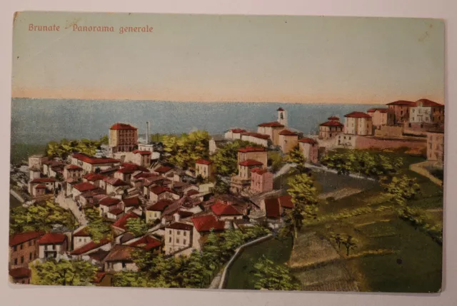 Cartolina Brunate Panorama Generale Como Postcard
