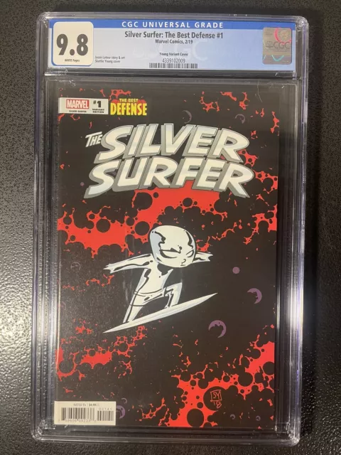 Silver Surfer The Best Defense 1 Skottie Young Variant CGC 9.8