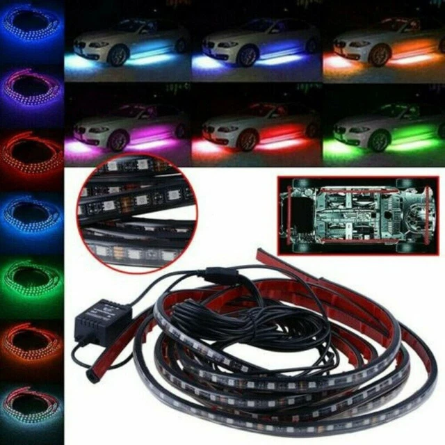 Illuminazione ambiente LED RGB auto illuminazione interna illuminazione spazio piedi controllo app