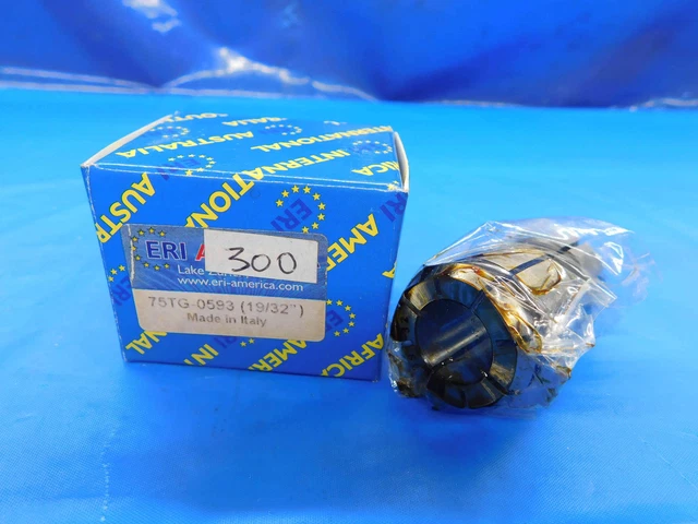 New Eri America Tg75 Collet Size 19/32 Made In Italy 75Tg-0593 .59375 .5938