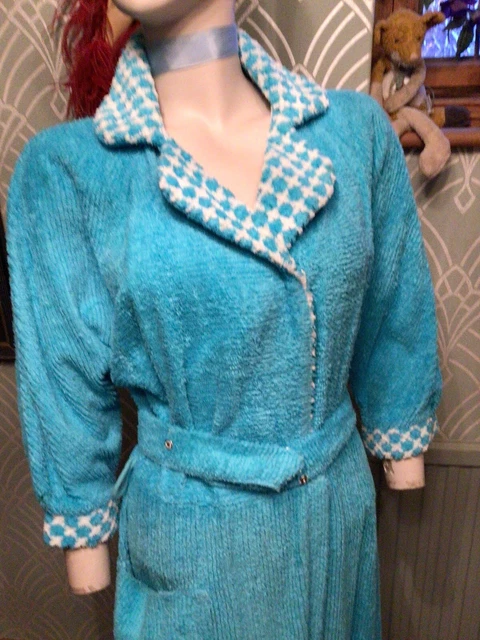 Abito vintage camicetta blu candela lavato in buone condizioni  migliore taglia 10