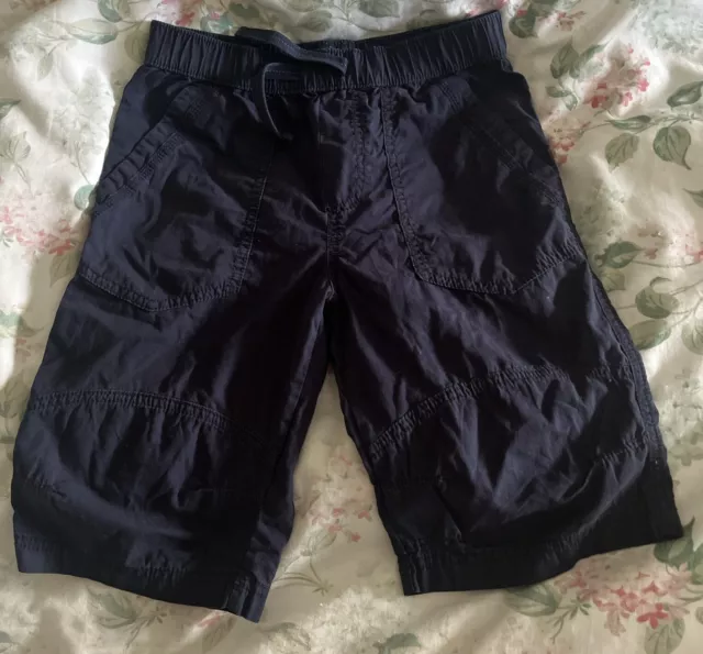 M&S Age 11 Years Cargo Navy Tan Shorts Boys Kids 3/4 Length