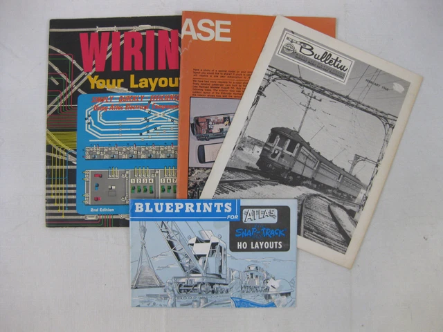 Vintage Model Train / Railroad Memorabilia 4 PB book lot NMRA Bulletin.. G/VG