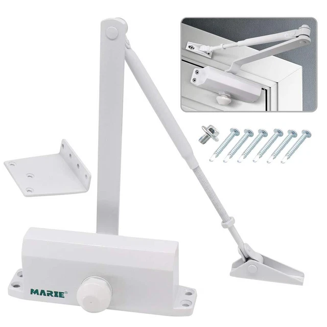 Automatic Door Closer Commercial Size 2 Spring Heavy Duty Fireproof Adj