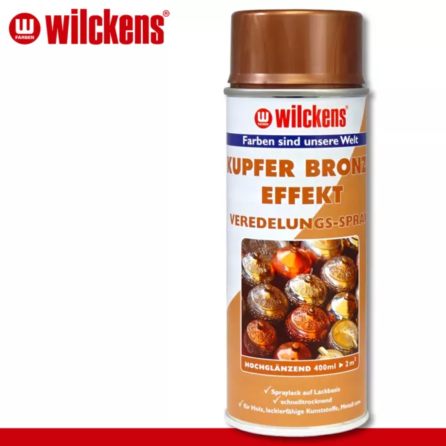 Wilckens 400 ml Kupfer Bronze Effekt Veredelungs-Spray hochglänzend