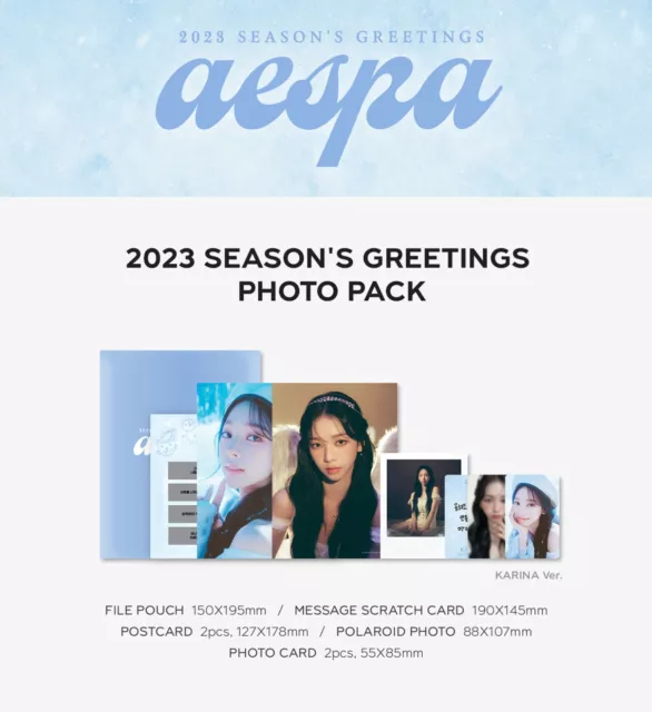 AESPA 2023 SEASON'S Greetings Photo Pack SMTOWN Official MD 2023 SG