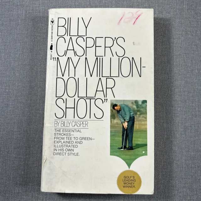 Billy Casper's MY MILLION DOLLAR SHOTS 1971 Golf Great Cover Photo Illustrations