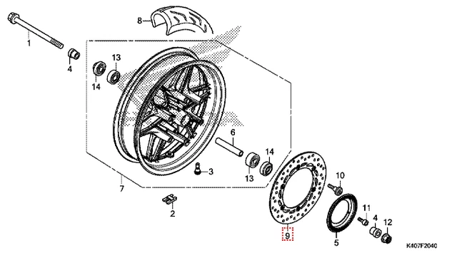 Genuine Honda Rear Brake Disc (45351-KTW-901) £65.00
