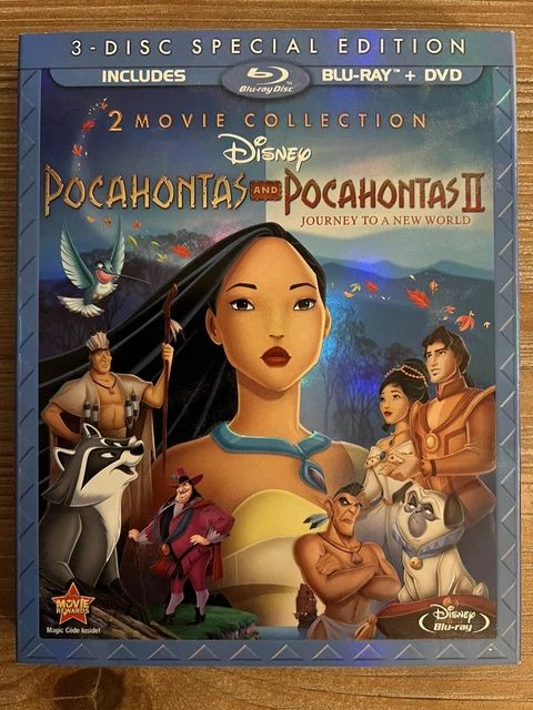 Walt Disney Pocahontas & Pocahontas II Blu Ray & DVD Set LIKE NEW