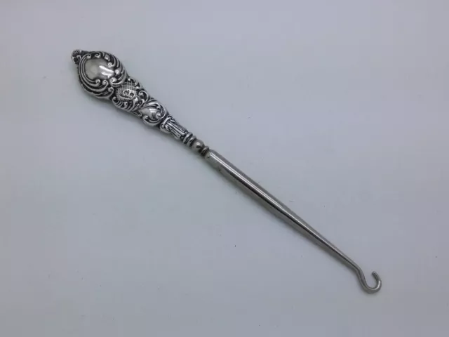 George V 1912 Sterling Silver & Steel 6½" Buttonhook Hallmarked Birmingham