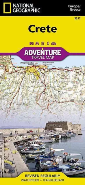 Crete: Travel Maps International Adventure Map by National Geographic Maps (Engl