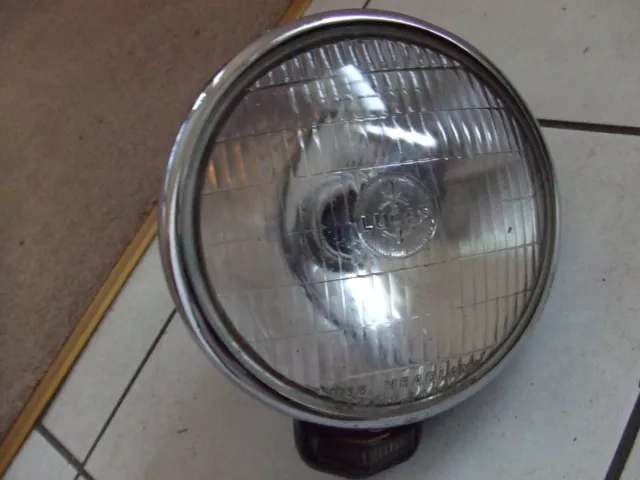 Classic m-cycle headlamp 7 1/2" with underslung pilot light Triumph BSA Norton
