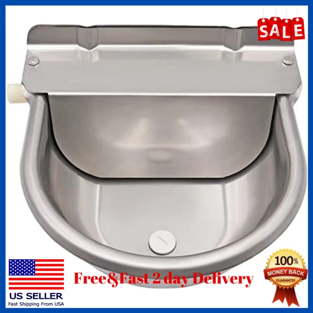 AUTOMATIC DOG WATER Dispenser Livestock Waterer Bowl with Float
