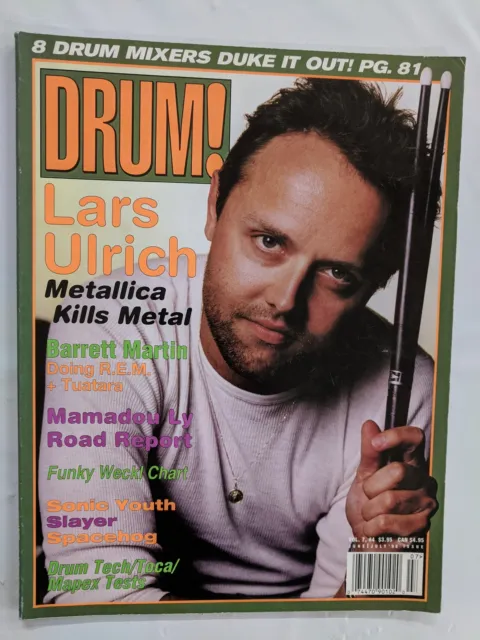 Drum Magazine June-July 1998 Lars Ulrich-M292