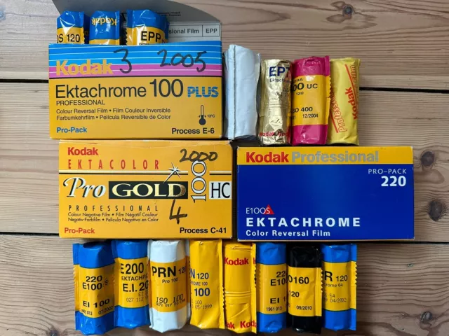 Expired 120 Kodak Film (mixed lot)