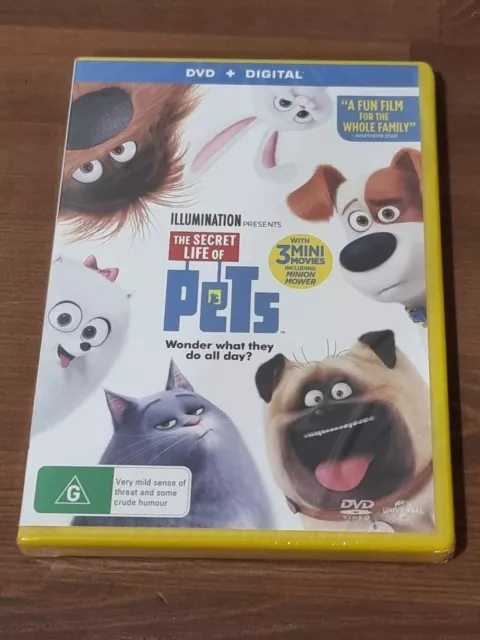 The Secret Life of Pets DVD Region 4 PAL NEW SEALED