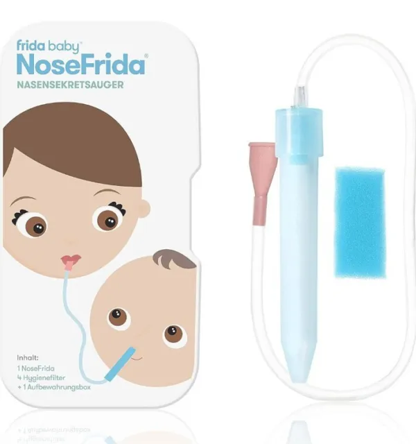 Fridababy NoseFrida Nasensekretsauger, Inkl. 4 Hygienefiltern und...