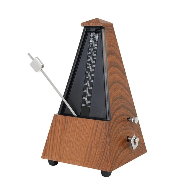 Qualité Métronome Mécanique Métal + ABS Musik-Timer Précis Rythme Teck