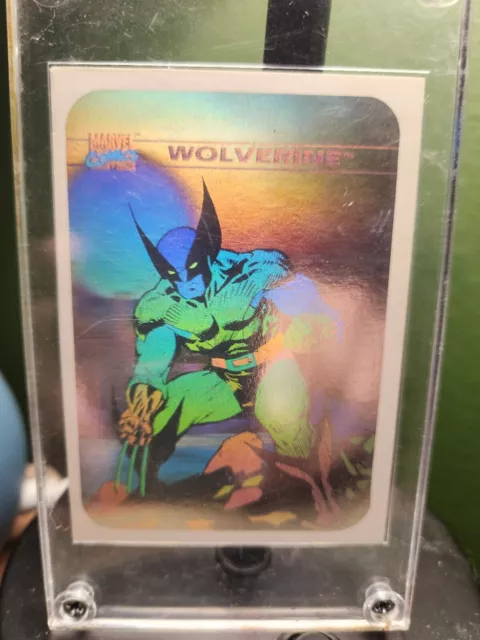 1990 Wolverine Hologram #MH4 Impel Marvel Universe Series 1 Card MH4-1