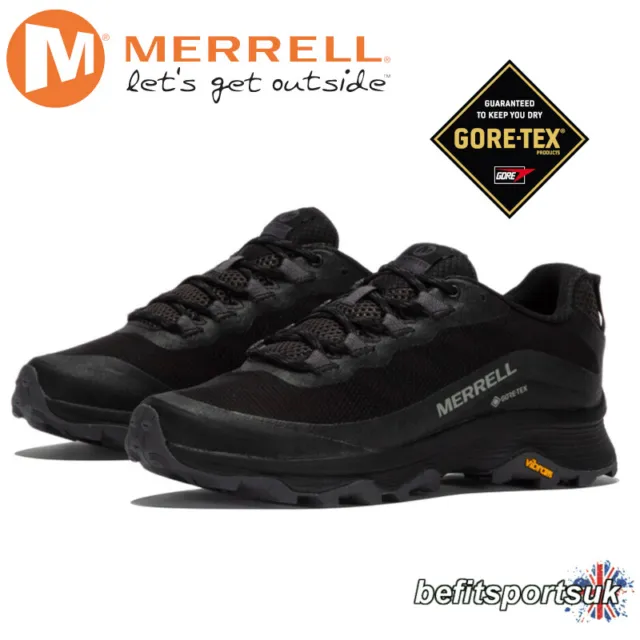 Merrell Mens Waterproof Walking Shoes Moab Speed Gtx Gore Hiking Grip Trainers