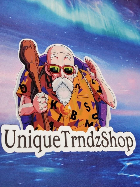 Dragon Ball Z Master Roshi Anime 3D Lenticular Motion Car Sticker Decal Peeker