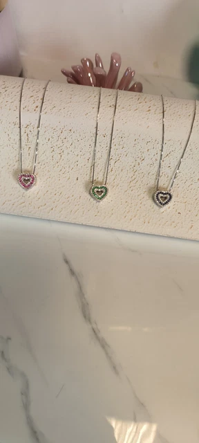Cuore singolo pavè in argento 925 placcato oro rosa con zirconi bianchi Cuore singolo pavè in argento 925 placcato oro rosa con zirconi bianchi