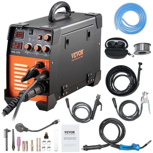 VEVOR MIG WELDER Welding Machine 270A MIG MMA TIG 3 In 1 Welder Combo