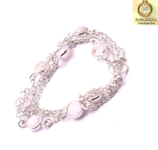Rainbow Moonstone Plated Necklace Jewellery Fancy 12 Gm Value-Priced @1.99-65330