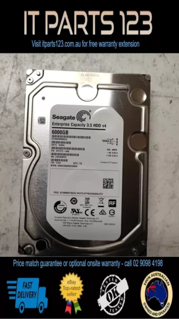 ST6000NM0034 Seagate Enterprise 6TB 7.2K 6gb/s 3.5" SAS HDD