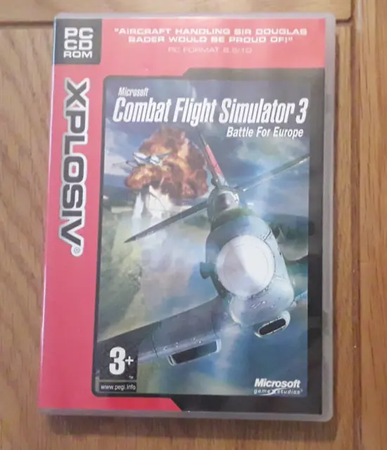 Microsoft Combat Flight Simulator 3 - Battle for Europe - PC CD-ROM Sim Game