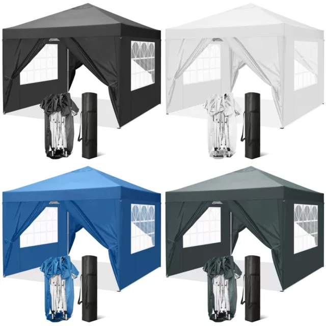 Pop-Up Pavillon 3x3m Faltpavillon Wasserdicht Gartenpavillon Partyzelt Festzelt
