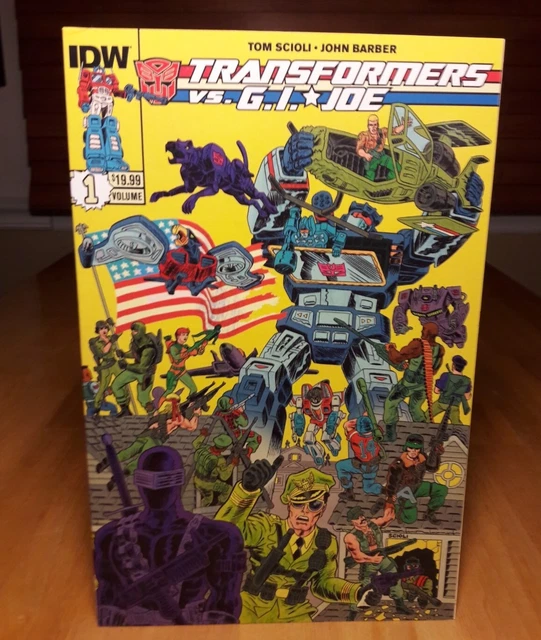 TRANSFORMERS VS GI JOE VOLUME 1 TPB tom scioli idw comics softcover