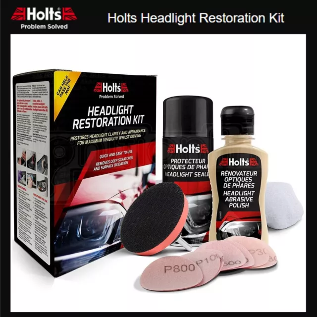 Holts Headlight Restoration Kit Polish Sealing Headlamp Lens Restorer