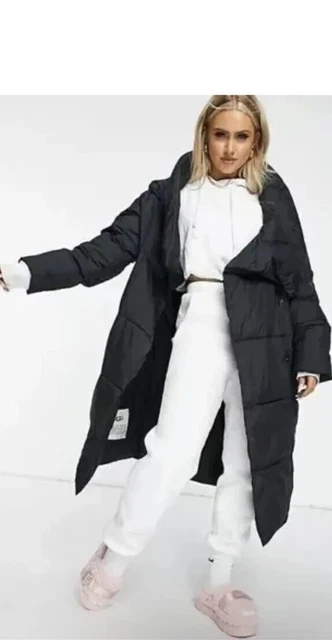 UGG Women's Black Catherina Hooded Water Resistant Long Puffer Coat. Size L UGG Women's Black Catherina Hooded Water Resistant Long Puffer Coat. Size L